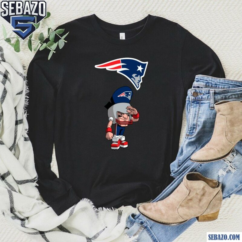 Nfl Rush Zone New England Patriots Cartoon Character Shirt long sleeved