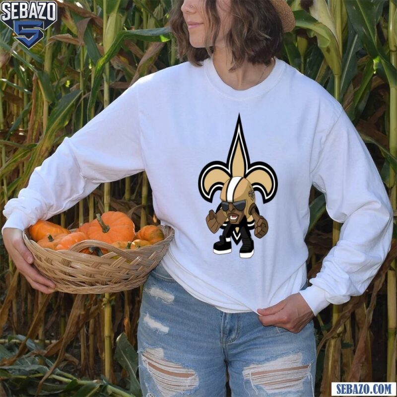 Nfl Rush Zone New Orleans Saints Cartoon Character Shirt long sleeved