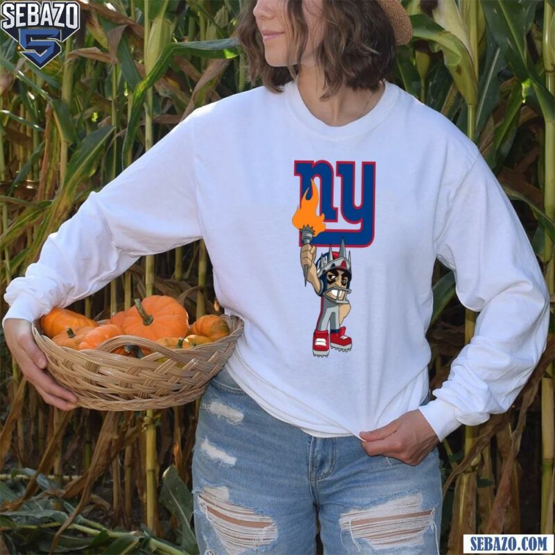 Nfl Rush Zone New York Giants Cartoon Character Shirt long sleeved