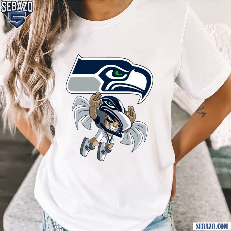 Nfl Rush Zone Seattle Seahawks Cartoon Character Shirt t-shirt