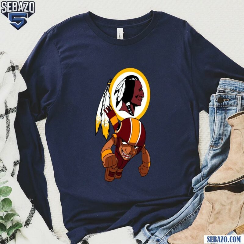 Nfl Rush Zone Washington Commanders Cartoon Character Shirt long sleeved