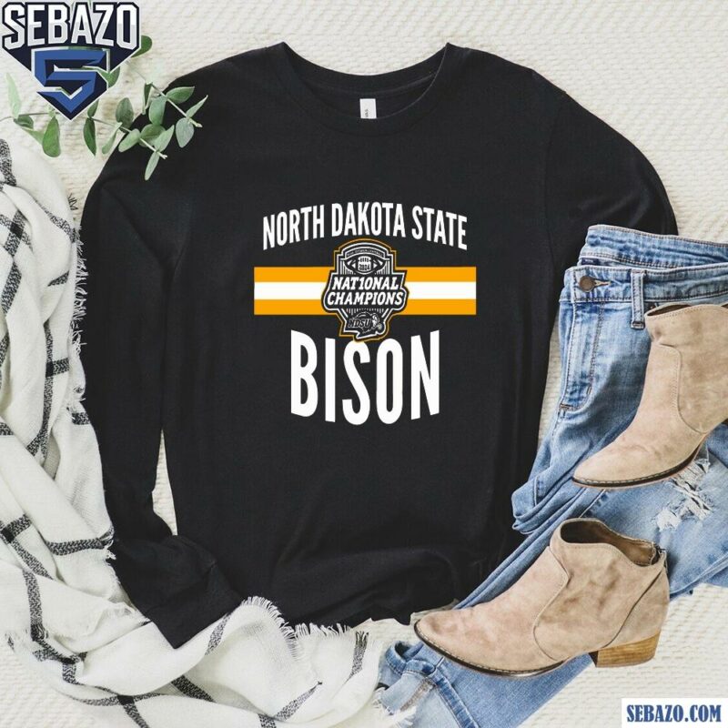 North Dakota State Bison Football 2024 National Champs Shirt long sleeved