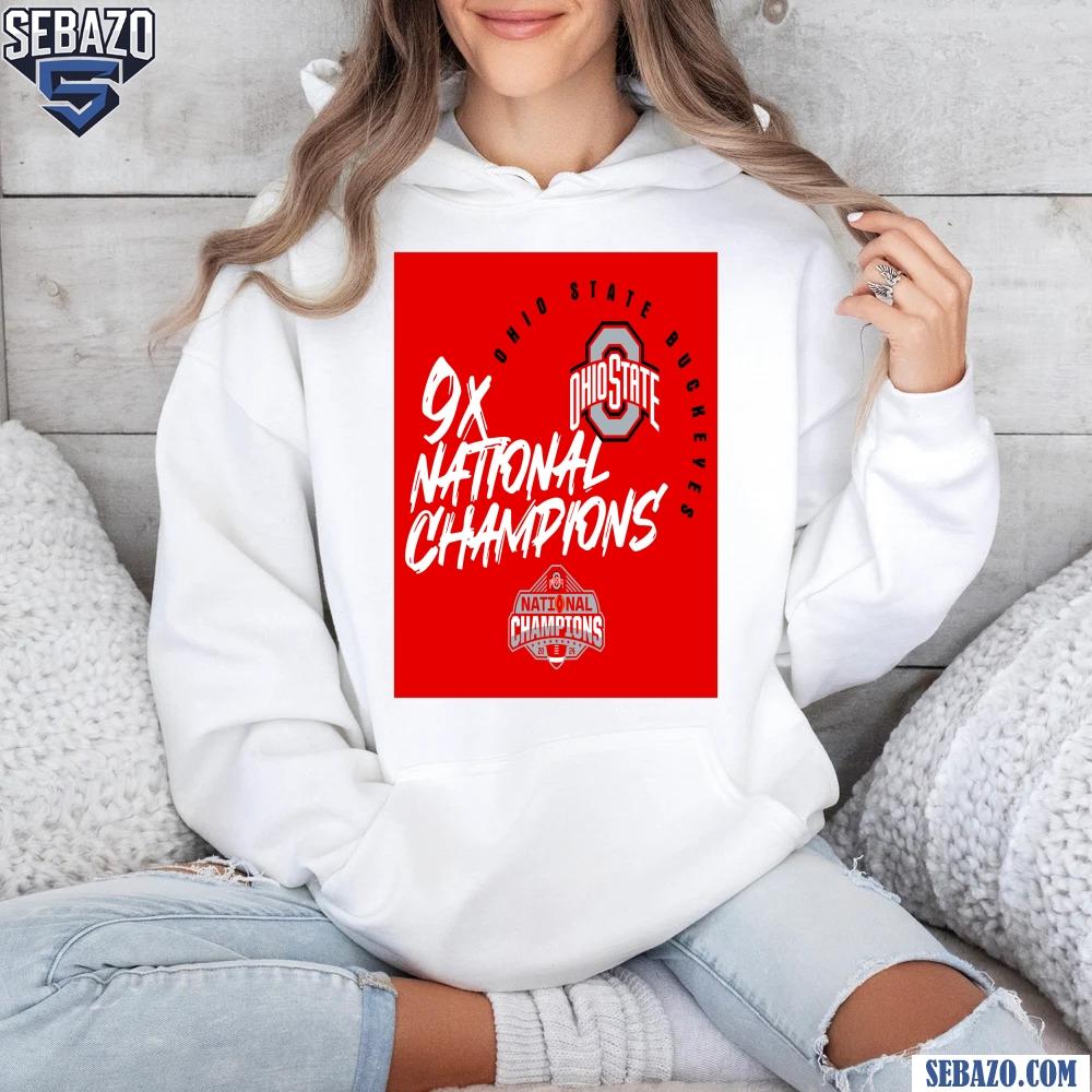Ohio State Buckeyes Football 9x National Champions Logo Shirt