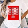 Ohio State Buckeyes Glory Years 9x National Champions Shirt t-shirt