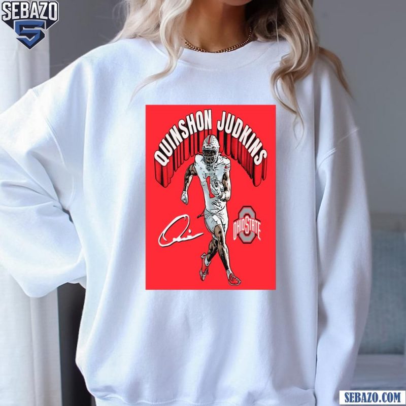 Quinshon Judkins Ohio State Buckeyes National Champion Signature Shirt sweatshirt