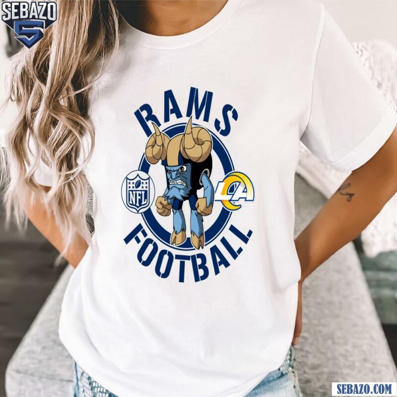 Rams Football Nfl Rush Zone Cartoon Character Shirt t-shirt