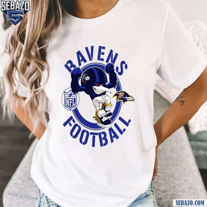 Ravens Football Nfl Rush Zone Cartoon Character Shirt t-shirt