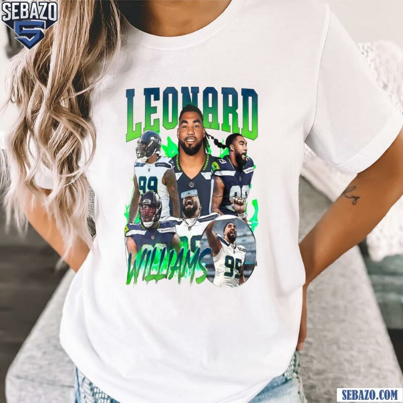 Retro Leonard William Seattle Seahawks Football Players Shirt t-shirt