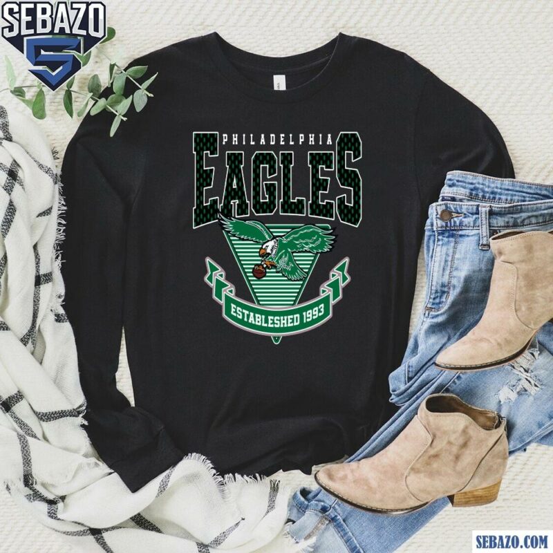 Retro Philadelphia Eagles Vintage Logo Est 1933 Shirt long sleeved