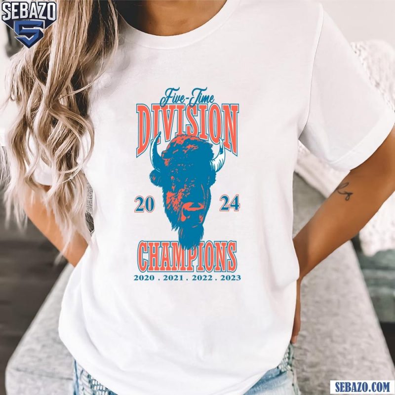 Retro Vintage 2024 Buffalo Bills Five Time Division Champions Shirt t-shirt