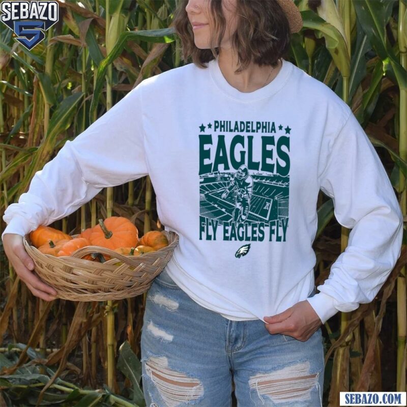 Retro Vintage Philadelphia Eagles Fly Eagles Fly Shirt long sleeved