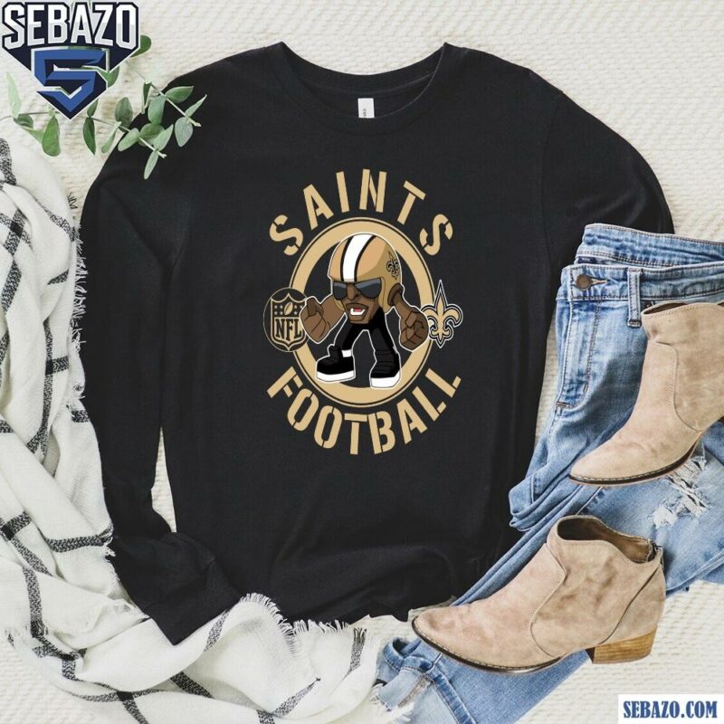 Saints Football Nfl Rush Zone Cartoon Character Shirt long sleeved