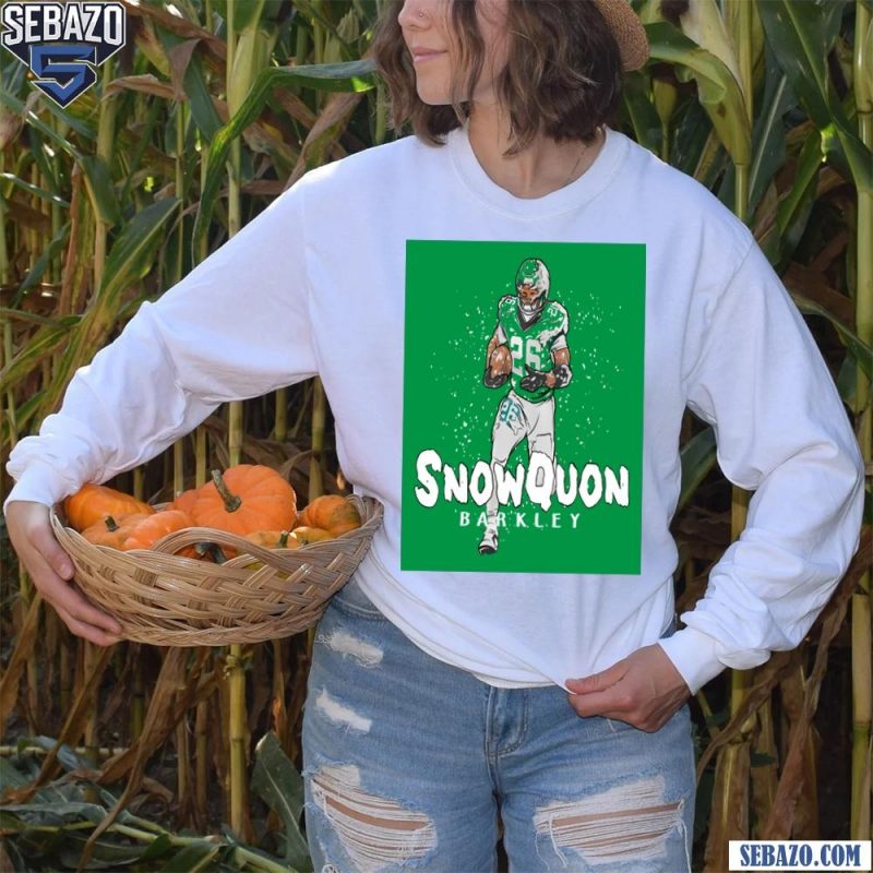 Saquon Barkley Snowquon Barkley Philadelphia Eagles Shirt long sleeved