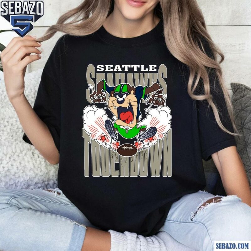 Seattle Seahawks Tuchdown Nfl Tasmanian Devil Shirt t-shirt