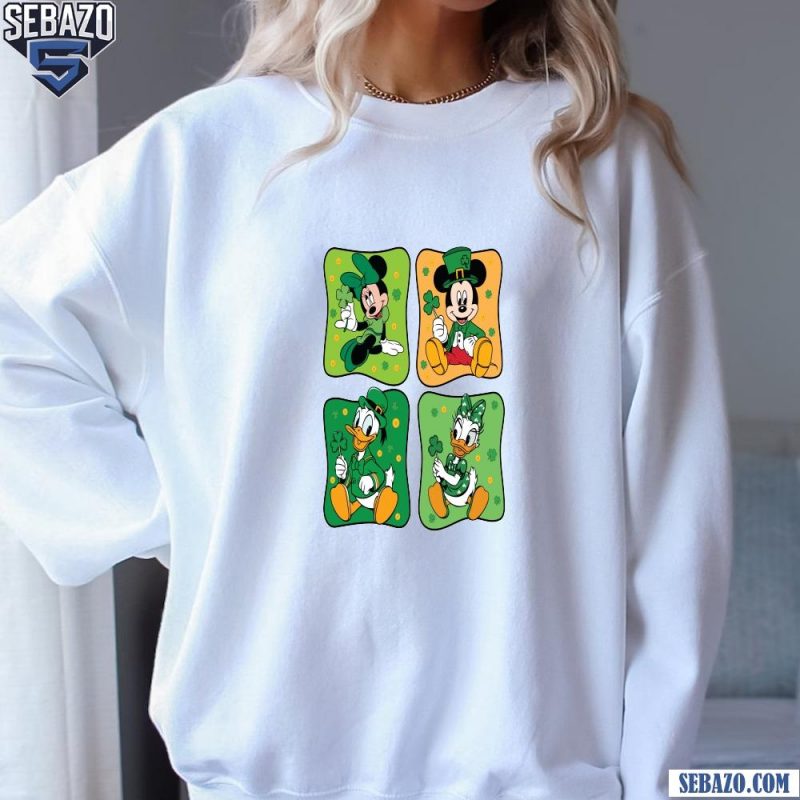 St Patricks Day Disney Friends Collage Shirt sweatshirt