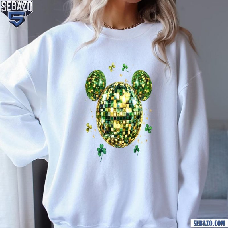 St Patricks Day Mickey Mouse Disco Ball Shirt sweatshirt