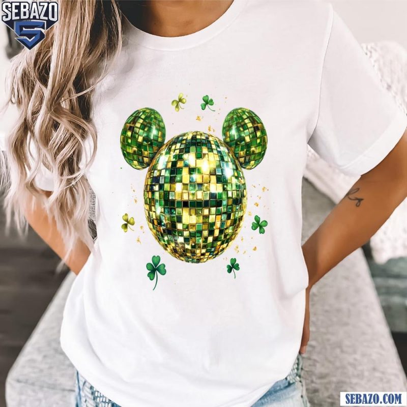 St Patricks Day Mickey Mouse Disco Ball Shirt t-shirt