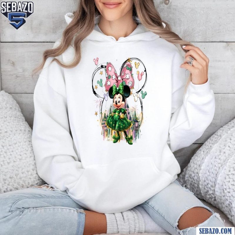 St Patricks Day Minnie Mouse Lucky Disney Shirt hoodie