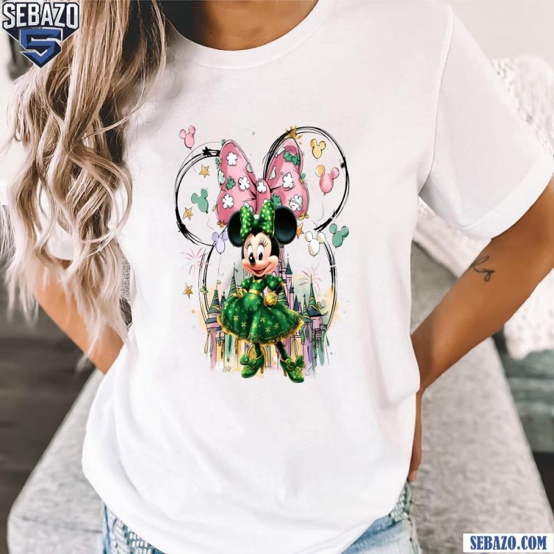 St Patricks Day Minnie Mouse Lucky Disney Shirt t-shirt