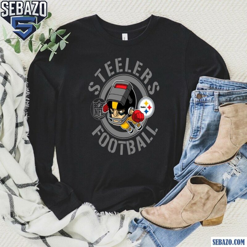 Steelers Football Nfl Rush Zone Cartoon Character Shirt long sleeved