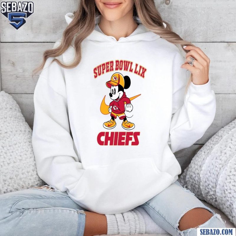 Super Bowl LIX Mickey Mouse Kansas City Chiefs Shirt hoodie