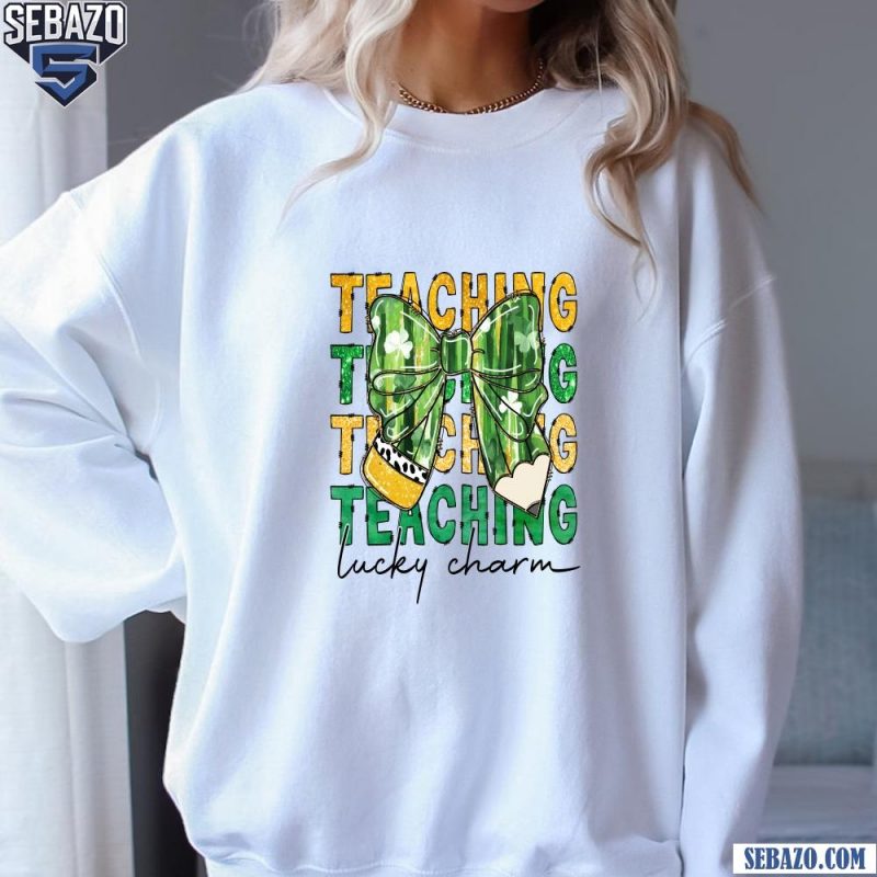 Teaching Lucky Charm Coquette Pencil Shirt sweatshirt