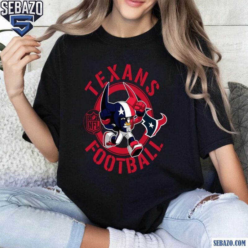 Texans Football Nfl Rush Zone Cartoon Character Shirt t-shirt