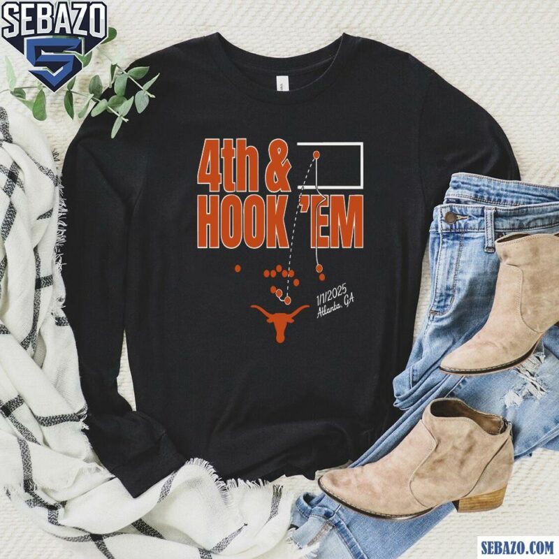 Texas Longhorns Football 4Th Andhook Em Shirt long sleeved