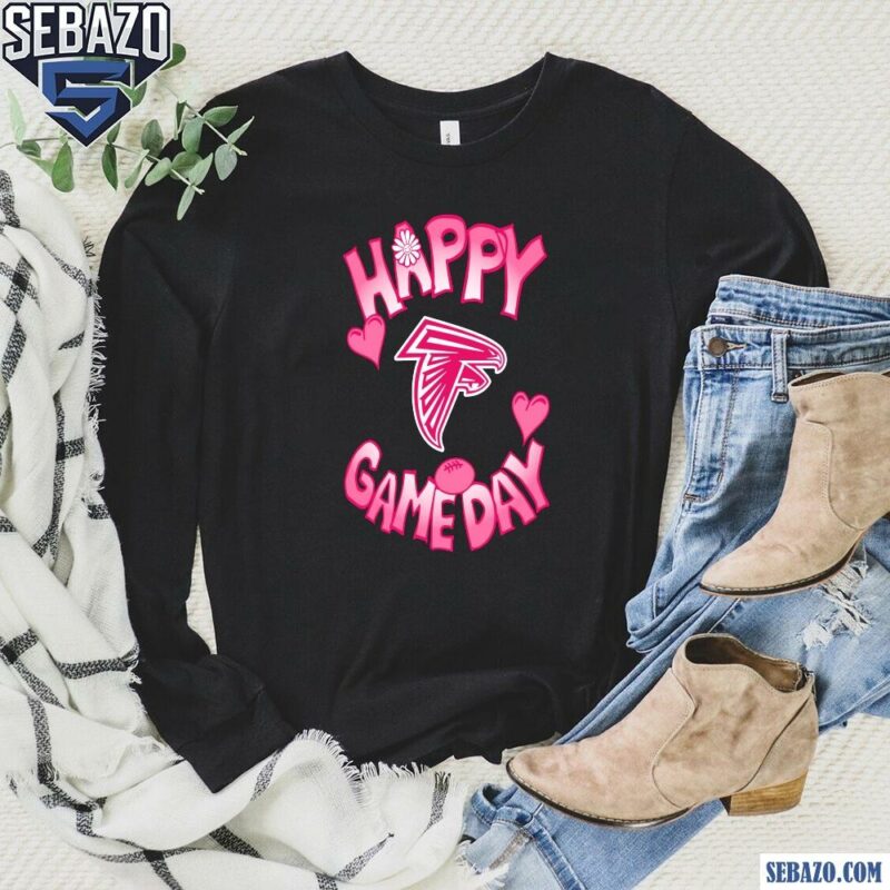 Valentines Day Atlanta Falcons Happy Gameday Shirt long sleeved