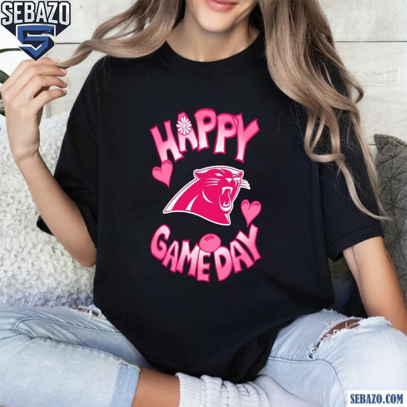 Valentines Day Carolina Panthers Happy Gameday Shirt t-shirt