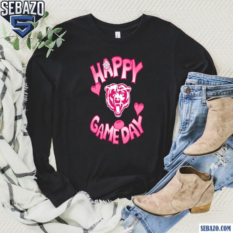 Valentines Day Chicago Bears Happy Gameday Shirt long sleeved