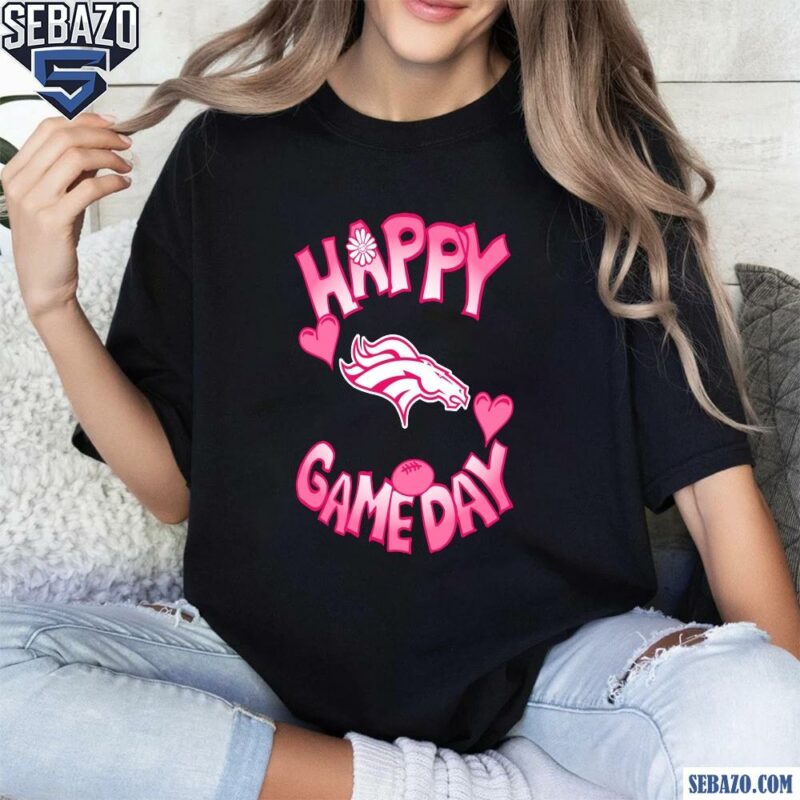 Valentines Day Denver Broncos Happy Gameday Shirt t-shirt