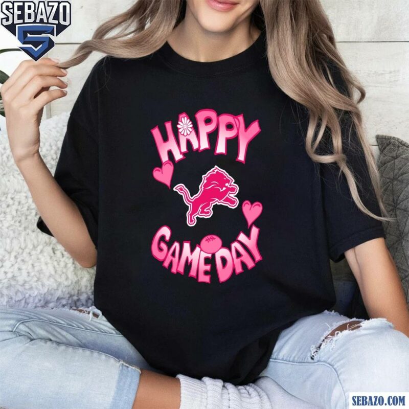 Valentines Day Detroit Lions Happy Gameday Shirt t-shirt