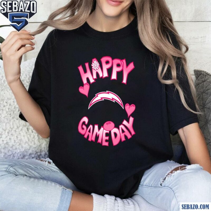 Valentines Day Los Angeles Chargers Happy Gameday Shirt t-shirt