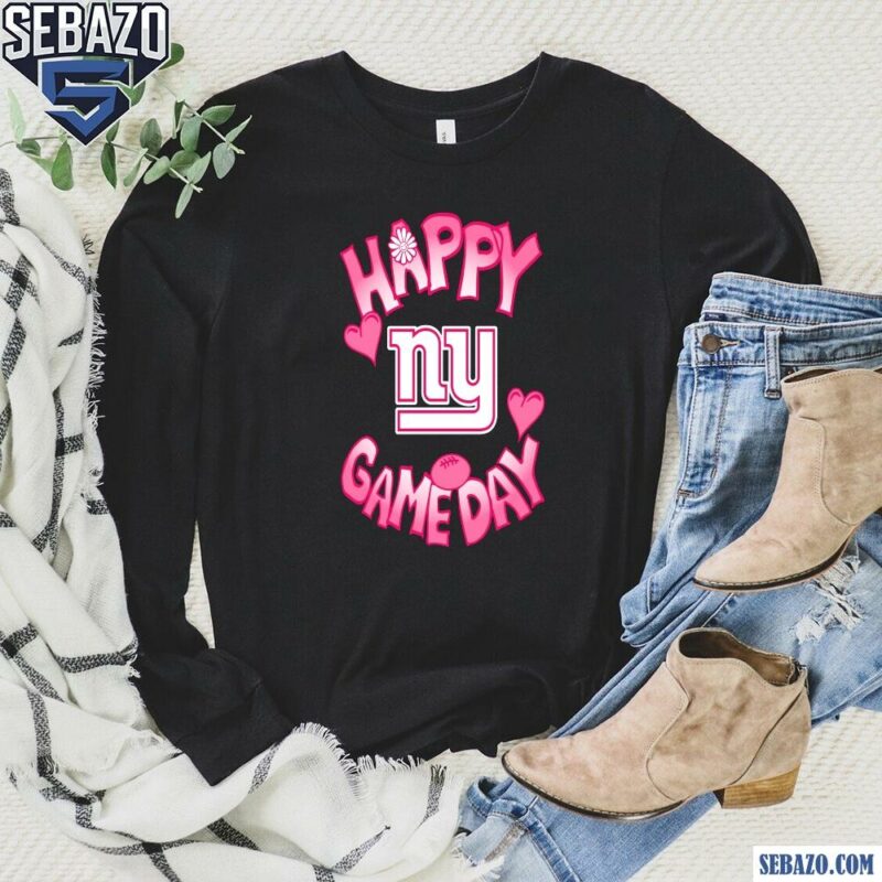 Valentines Day New York Giants Happy Gameday Shirt long sleeved