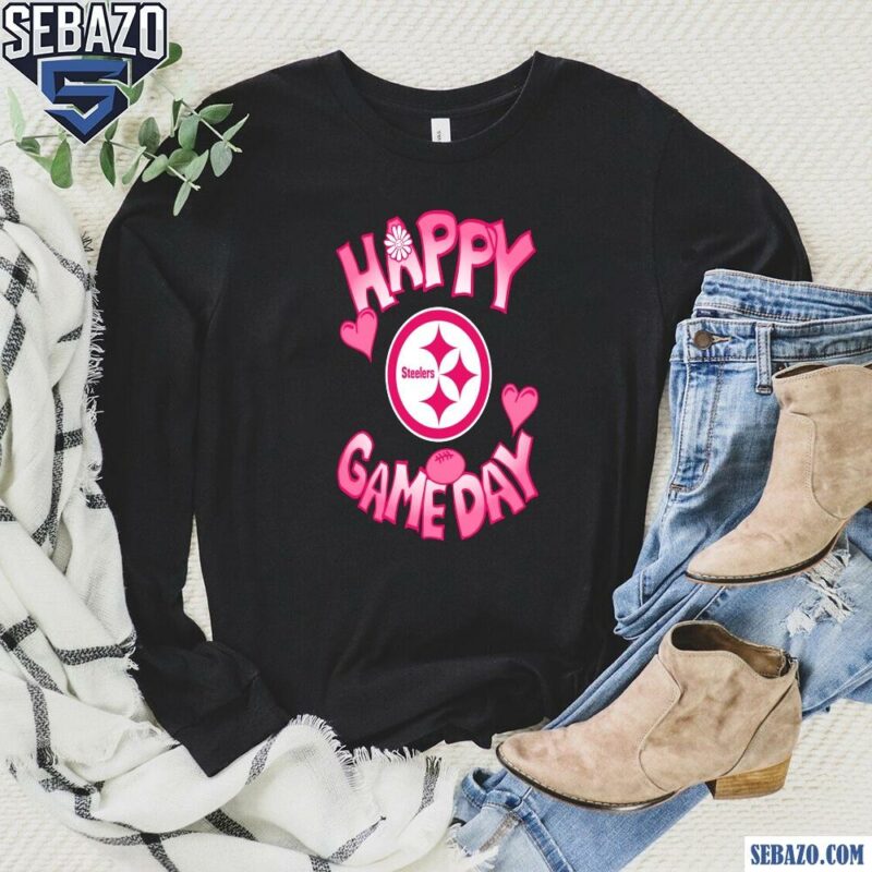 Valentines Day Pittsburgh Steelers Shirt Happy Gameday Shirt long sleeved