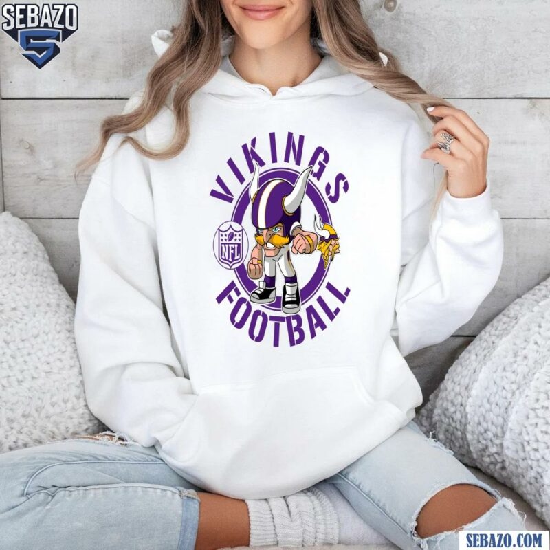 Vikings Football Nfl Rush Zone Cartoon Character Shirt hoodie