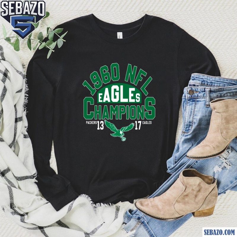 Vintage 1960 Nfl Eagles Champions Logo Shirt long sleeved