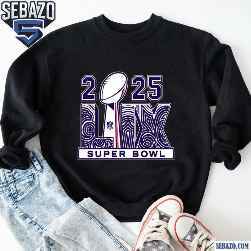 Vintage 2025 Super Bowl Lix Trophy Logo Shirt sweatshirt