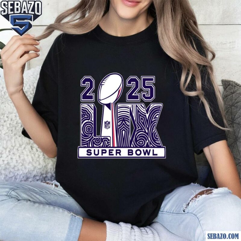 Vintage 2025 Super Bowl Lix Trophy Logo Shirt t-shirt