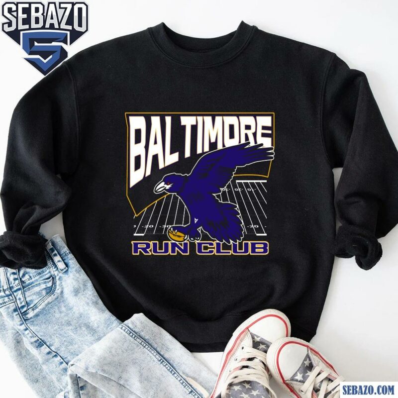 Vintage Baltimore Ravens Football Run Club Shirt sweatshirt