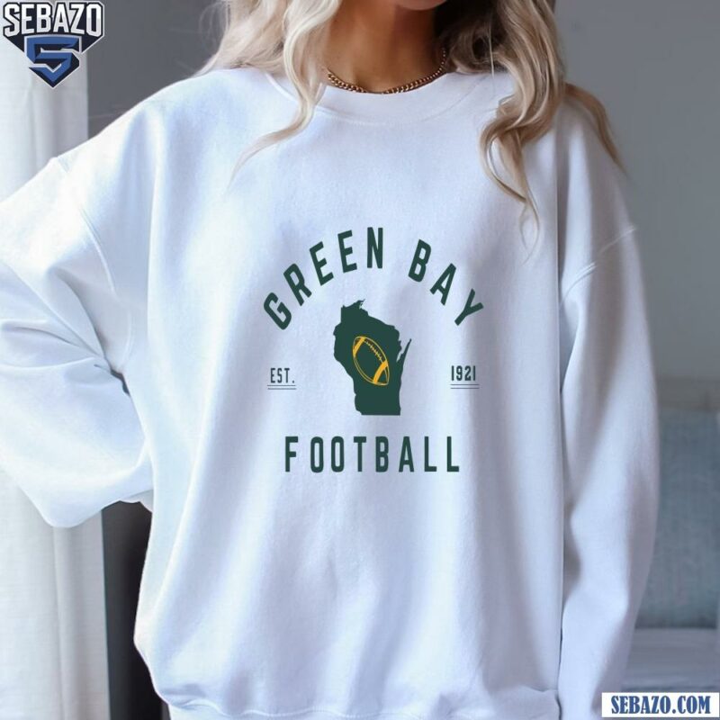 Vintage Green Bay Est 1921 Wisconsin Football Map Shirt sweatshirt