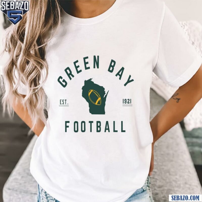 Vintage Green Bay Est 1921 Wisconsin Football Map Shirt t-shirt