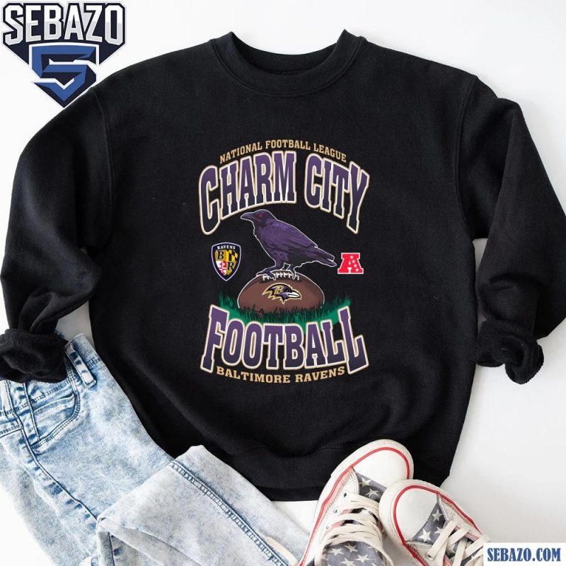 Vintage NFL Charm City Football Baltimore Ravens Shirt sweatshirt