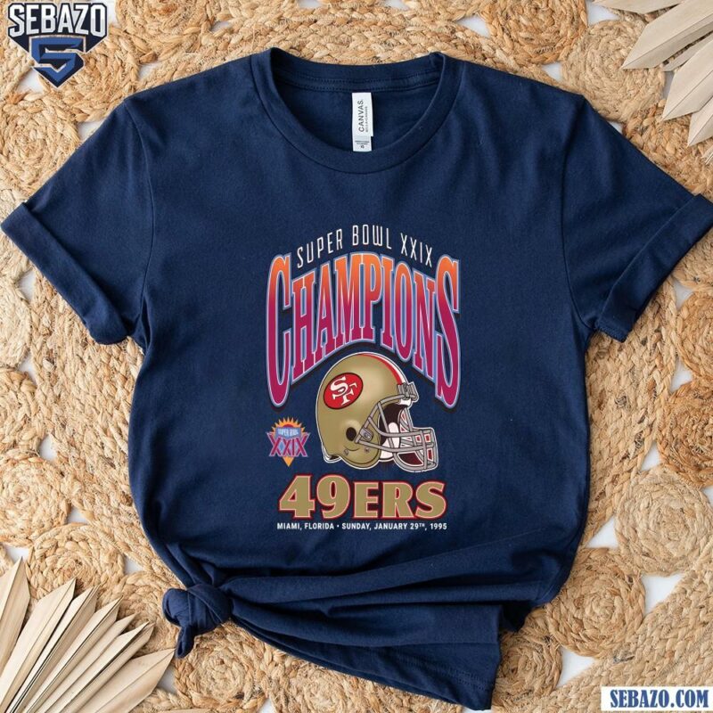 Vintage Super Bowl Xxix Champions 49Ers Football Helmet Shirt t-shirt