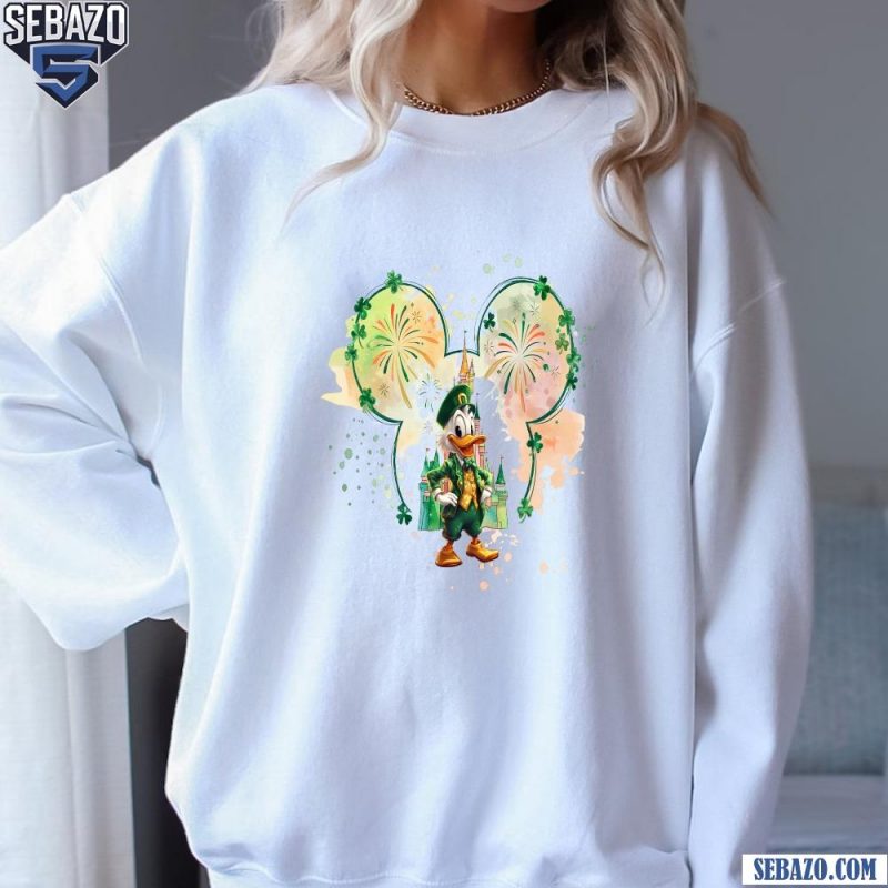 Watercolor Magical Castle Happy St Patricks Day Shirt sweatshirt