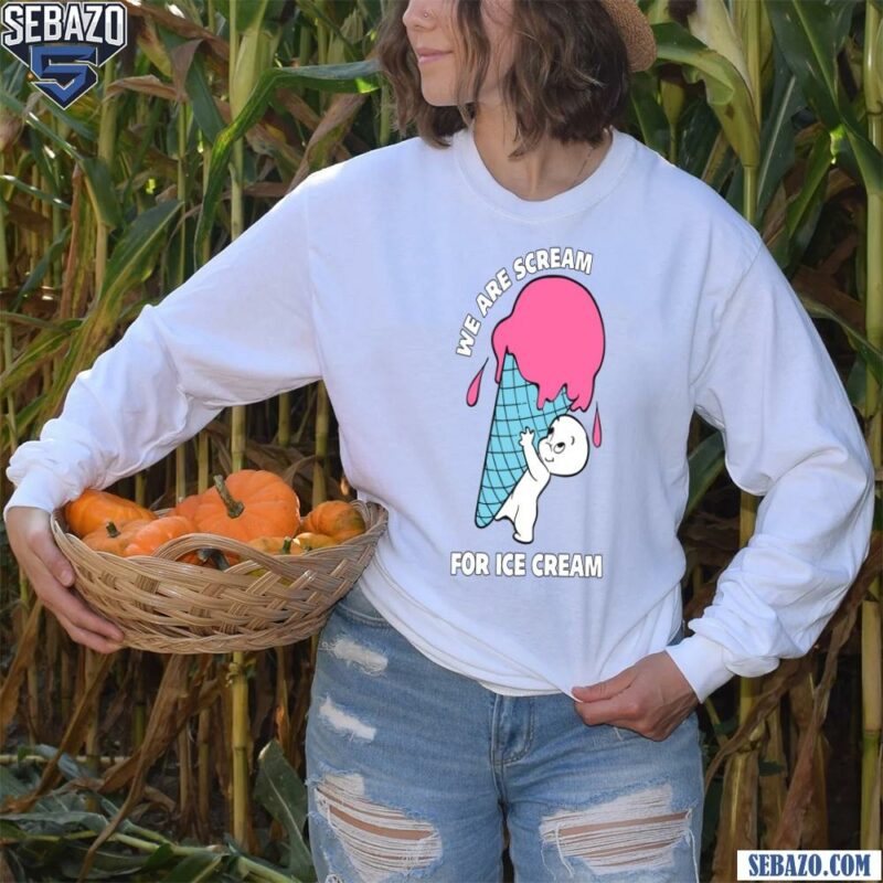 We Are Scream For Ice Cream Casper The Friendly Ghost Shirt long sleeved