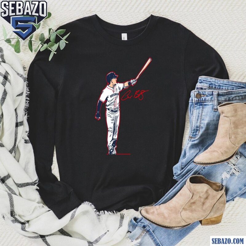 Alex Bregman Signature Boston Superstar Pose Shirt long sleeved