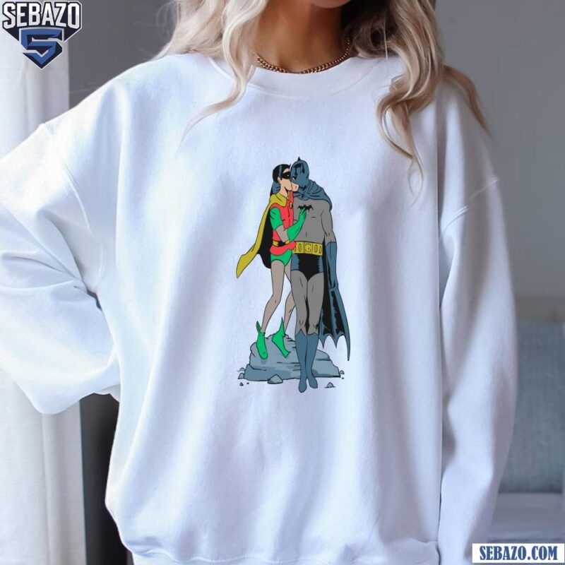 Batman And Robin Kissing Gay Pride Funny Meme Shirt sweatshirt