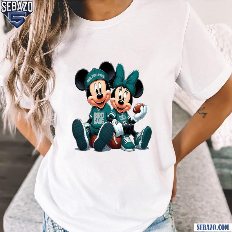 Bird Gang Mickey Minnie Philadelphia Eagles Fans Shirt t-shirt